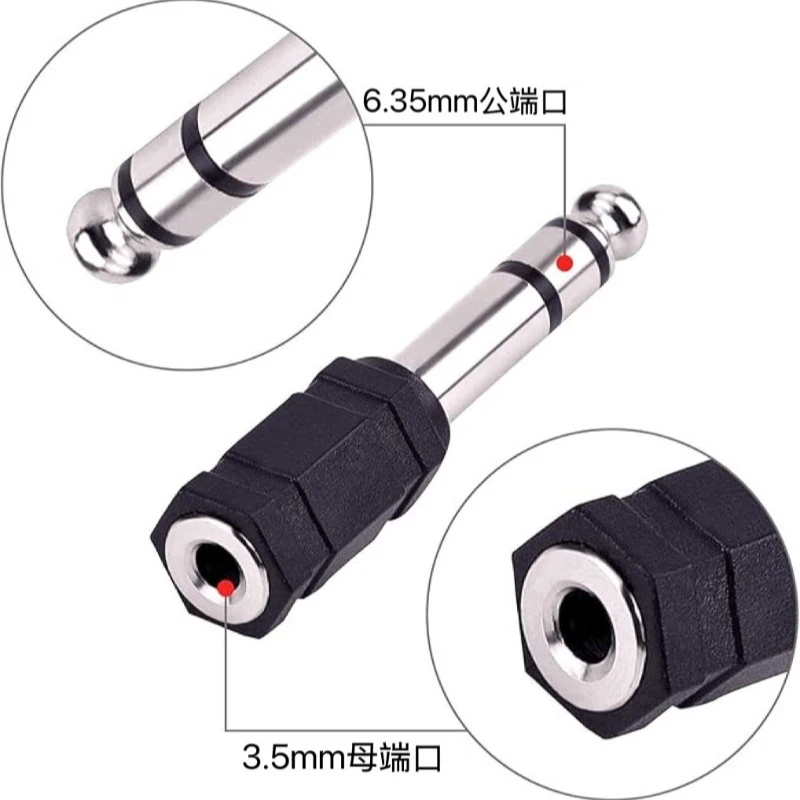 Set of Four 6.35mm to 3.5mm Stereo Adapters 4 Set of Four 6.35mm to 3.5mm Stereo Adapters - Image 4