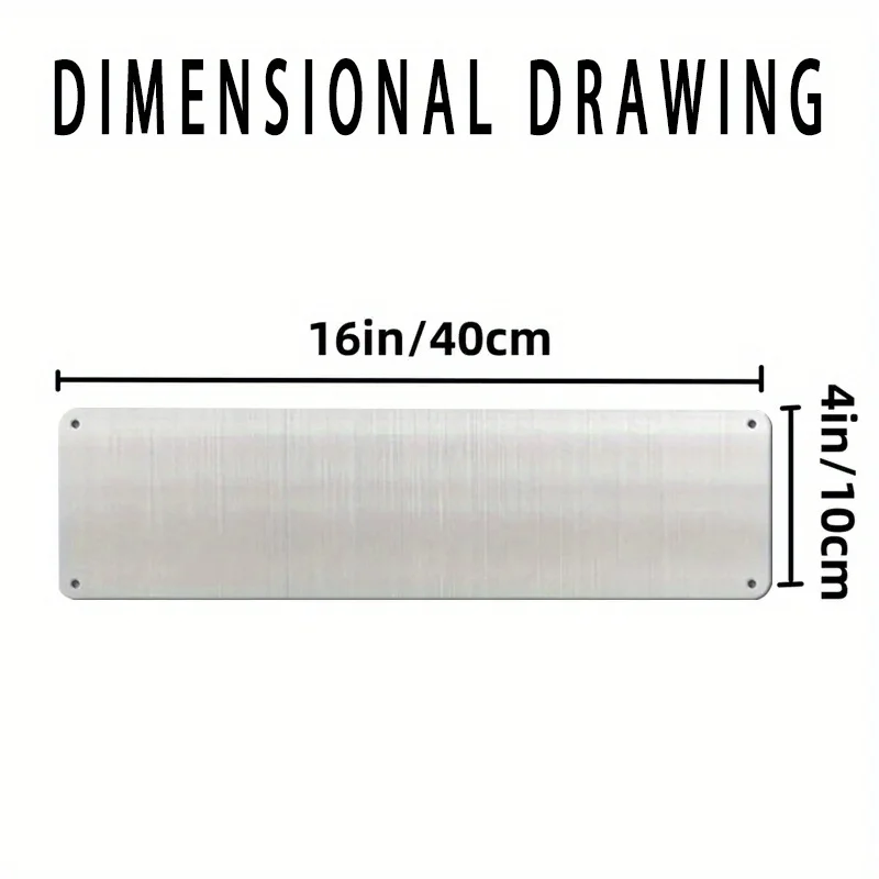 Vintage Aluminum Wall Sign with "WE'RE ALL MAD HERE" 5 Vintage Aluminum Wall Sign with "WE'RE ALL MAD HERE" - Image 5