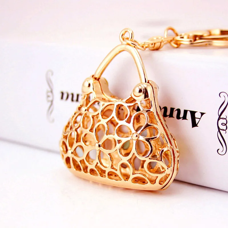 Metal Handbag Keychain with Pastel Stones 4 Metal Handbag Keychain with Pastel Stones - Image 4