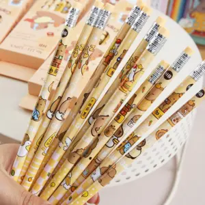 Cute Capybara Wooden Pencil Set with Erasers 11 Sa1e53334f4d240f1a44f351f7fab4b98j