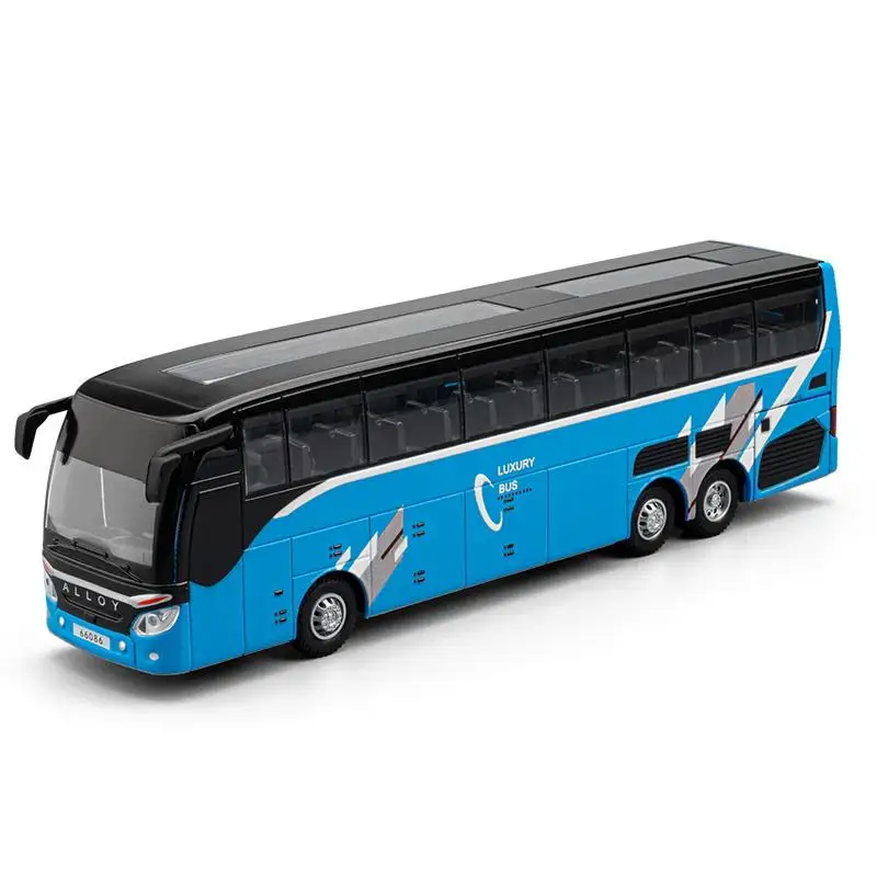 Gold-tone Alloy Diecast Tour Bus Model 10 Gold-tone Alloy Diecast Tour Bus Model - Image 10