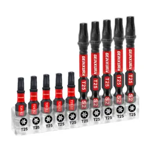 GEINXURV Impact Magnetic Torx Bit Set 10-19 Pieces