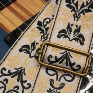 Elegant Embroidered Guitar Strap for Electric & Bass 15 Sa21a9dca722d481e9cf32abfebfe7b19e