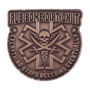 Skull Wing Enamel Metal Pin 3cm