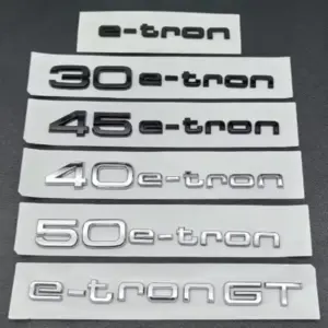 Car E-tron Logo Badge 30-50mm for Audi Models