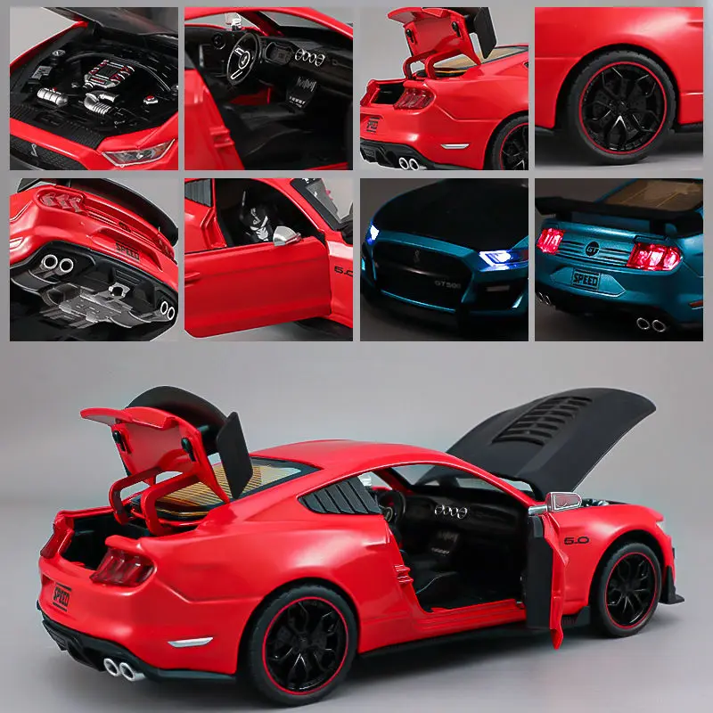 Vibrant 1:24 Mustang GT Shelby GT500 Diecast Model 5 Vibrant 1:24 Mustang GT Shelby GT500 Diecast Model - Image 5