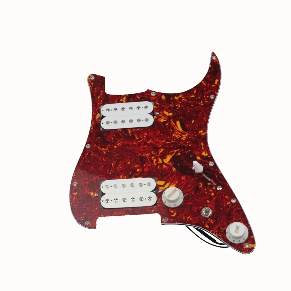 Loaded Strat Pickguard with Humbuckers 2 Loaded Strat Pickguard with Humbuckers - Image 2