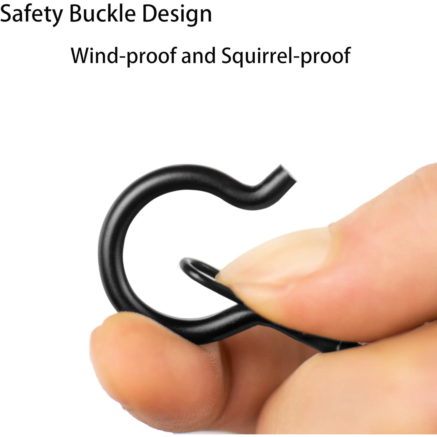 Outdoor Black Iron String Light Hooks Set 4 Outdoor Black Iron String Light Hooks Set - Image 4