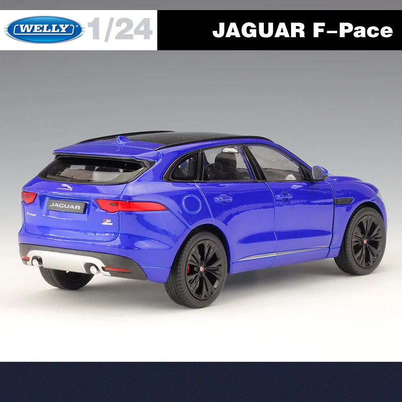 Vibrant Blue 1:24 Jaguar F-Pace Diecast Model 5 Vibrant Blue 1:24 Jaguar F-Pace Diecast Model - Image 5
