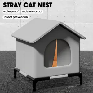 Outdoor Waterproof Cat Shelter in Multiple Sizes 9 Sa2f13122be6a46d8a03a3ce24bff7e79t