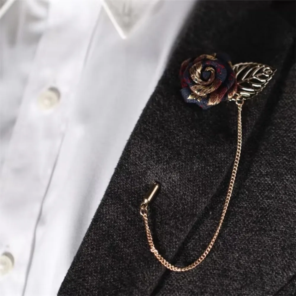 Vintage Fabric Rose Brooch for Elegant Style 5 Vintage Fabric Rose Brooch for Elegant Style - Image 5