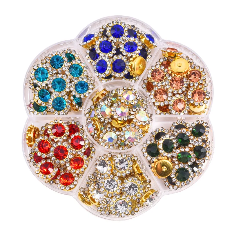 Vibrant 12mm Sunflower Rhinestones Set (105 pcs) 8 Vibrant 12mm Sunflower Rhinestones Set (105 pcs) - Image 8