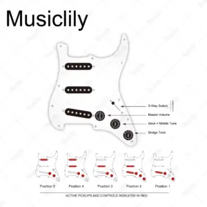 Musiclily Pro-SE SSS Pickguard for Strat Guitars 13 Sa34a8ecfee0f46c291c070aeddcb9551c