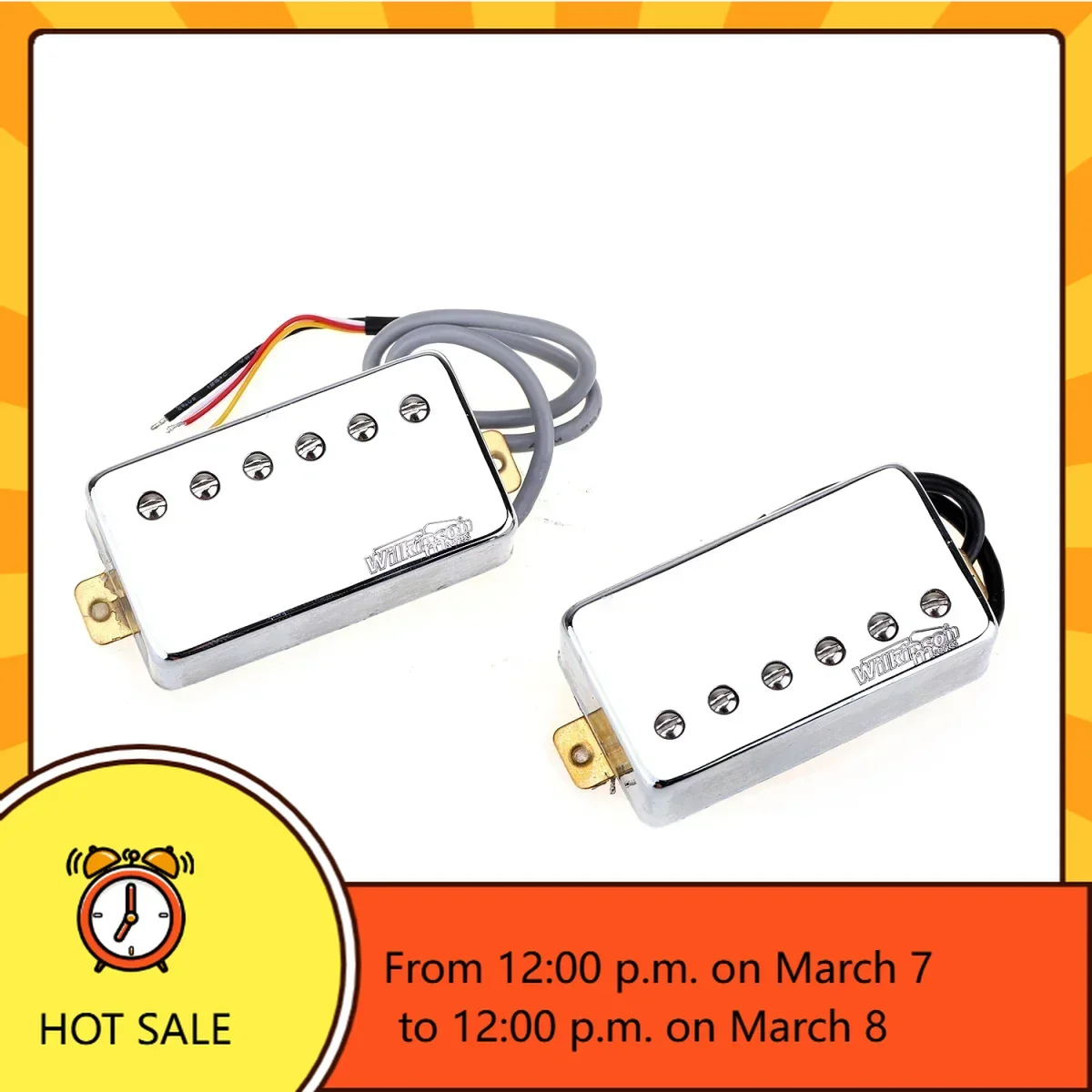 Wilkinson Alnico 5 PAF Humbucker Set for Guitars 2 Wilkinson Alnico 5 PAF Humbucker Set for Guitars - Image 2