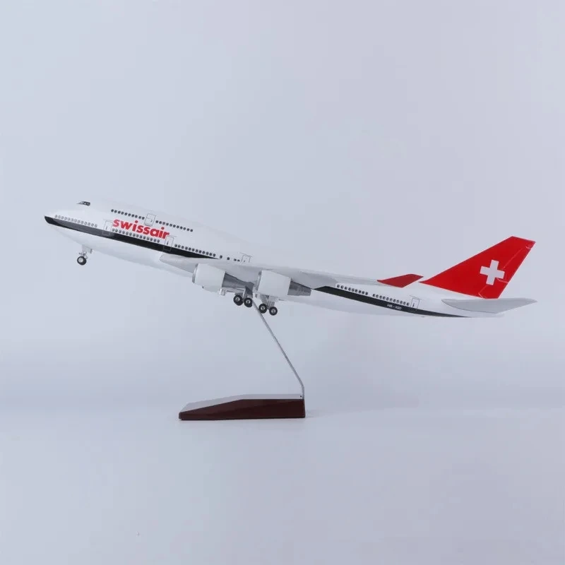 Swissair Boeing 747 Resin Model Display 3 Swissair Boeing 747 Resin Model Display - Image 3