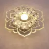 Modern LED Ceiling Light with Crystal Lampshade