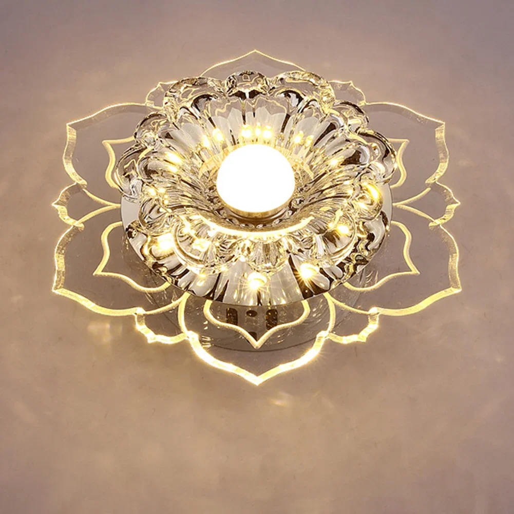 Modern LED Ceiling Light with Crystal Lampshade 1 Modern LED Ceiling Light with Crystal Lampshade
