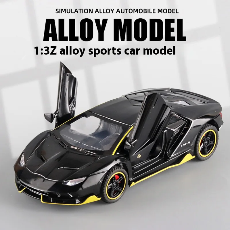 1:32 Alloy Sports Car Model with Lights 6 1:32 Alloy Sports Car Model with Lights - Image 6