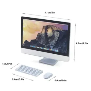 Miniature Desktop Computer Set for Dollhouses 15 Sa3a661dc533a403398c427833c959a62H