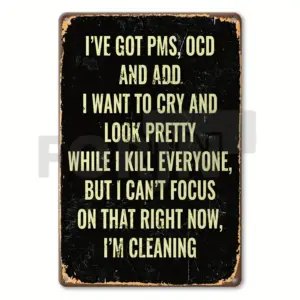 Vintage Metal Sign 20x30cm with Distressed Finish 19 Sa3a91ab456e144959db7b0830d5517855