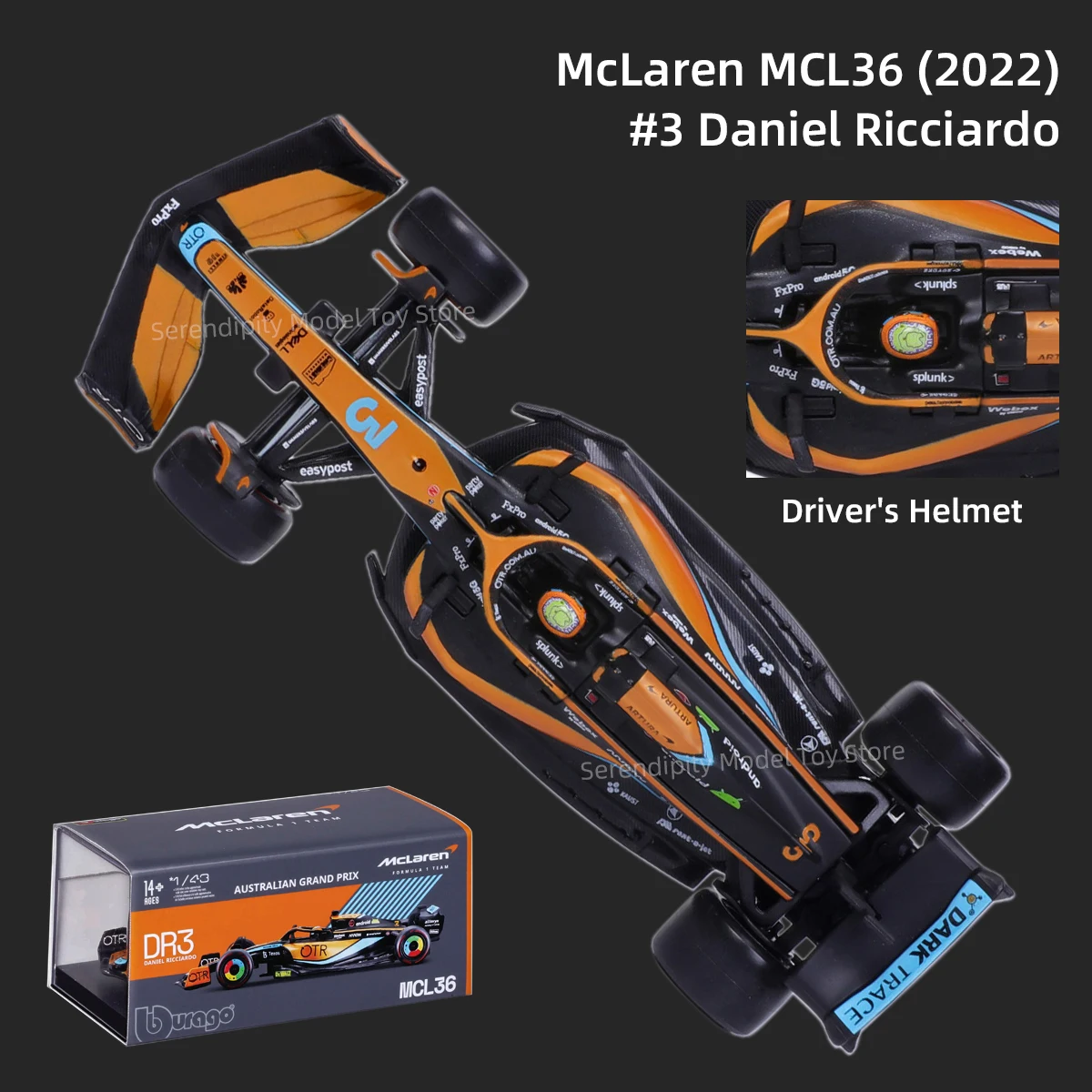 McLaren MCL36 F1 Die-Cast Model 1:43 Scale 5 McLaren MCL36 F1 Die-Cast Model 1:43 Scale - Image 5