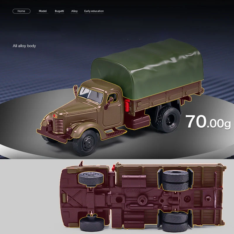 Miniature Blue Truck Model 1:64 Scale 4 Miniature Blue Truck Model 1:64 Scale - Image 4