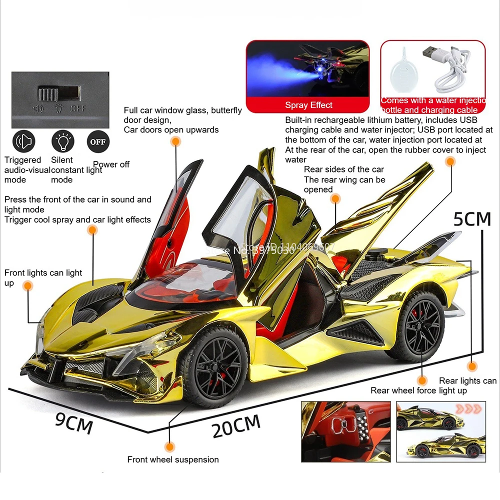 Apollo EVO 1:24 Scale Diecast Car Model 2 Apollo EVO 1:24 Scale Diecast Car Model - Image 2