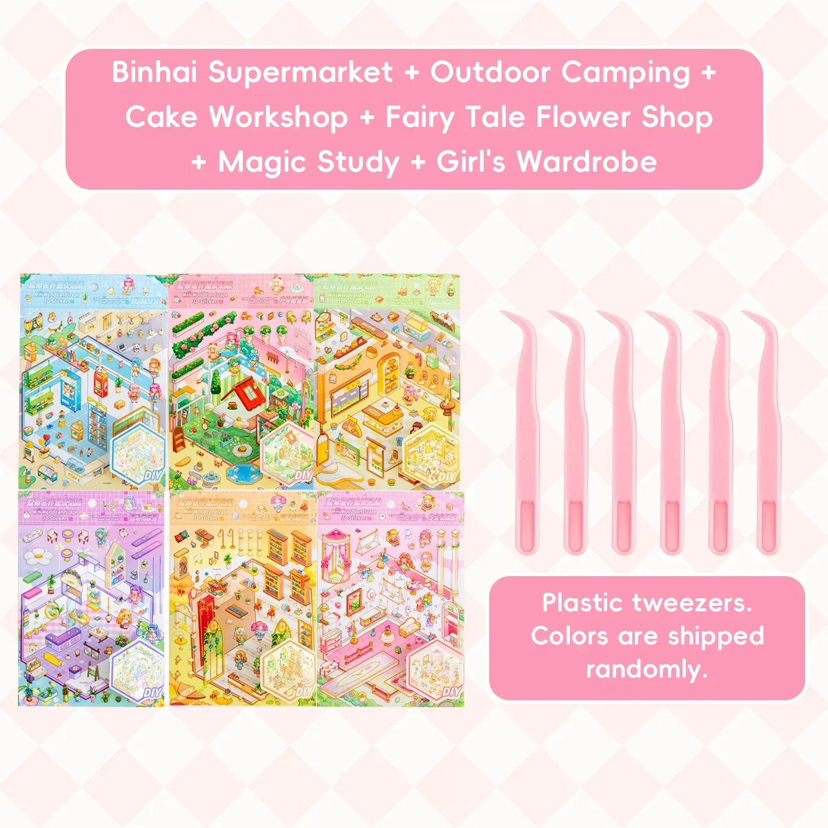Kawaii Mini Scene Sticker Set for Kids 7 Kawaii Mini Scene Sticker Set for Kids - Image 7