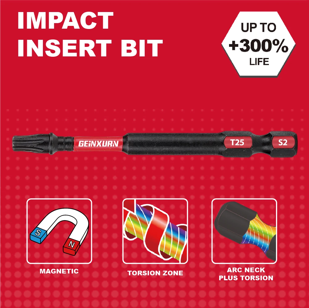 High-Impact T25 Torx Screwdriver Bit Set 5 High-Impact T25 Torx Screwdriver Bit Set - Image 5