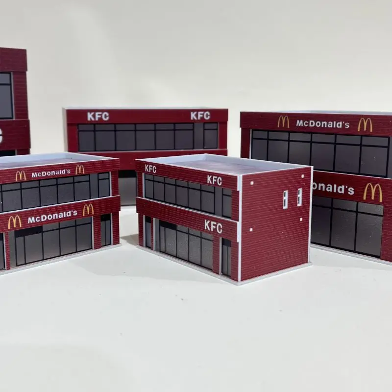 Miniature Modern McDonald's Restaurant Model in 1:64-150 2 Miniature Modern McDonald's Restaurant Model in 1:64-150 - Image 2