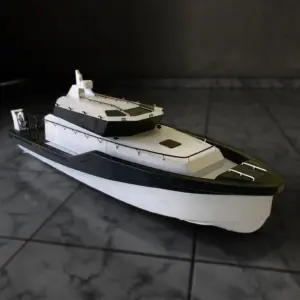 85 cm RC Coastal Patrol Speedboat Kit 12 Sa450bbb5144d46f8a3c237196bb4cd63f