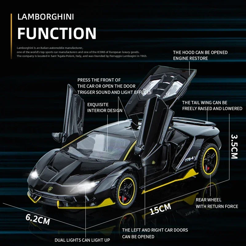 1:32 Lamborghini LP770 Alloy Model 6 1:32 Lamborghini LP770 Alloy Model - Image 6