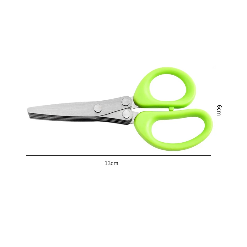 Multi-Layered Kitchen Scissors with Green Handles 6 Multi-Layered Kitchen Scissors with Green Handles - Image 6