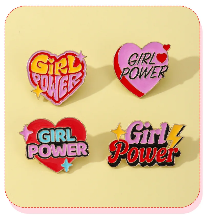 Girl Power Metal Badge for Fashion Enthusiasts 4 Girl Power Metal Badge for Fashion Enthusiasts - Image 4
