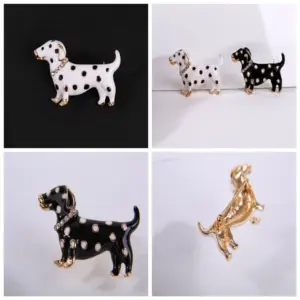 Spotted Puppy Enamel Brooch for Jackets 10 Sa4c40773cd3a4c9d9d4f7ce8435ed29a5
