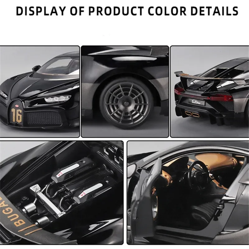 Bugatti Chiron PUR SPORT 1:18 Diecast Model 4 Bugatti Chiron PUR SPORT 1:18 Diecast Model - Image 4