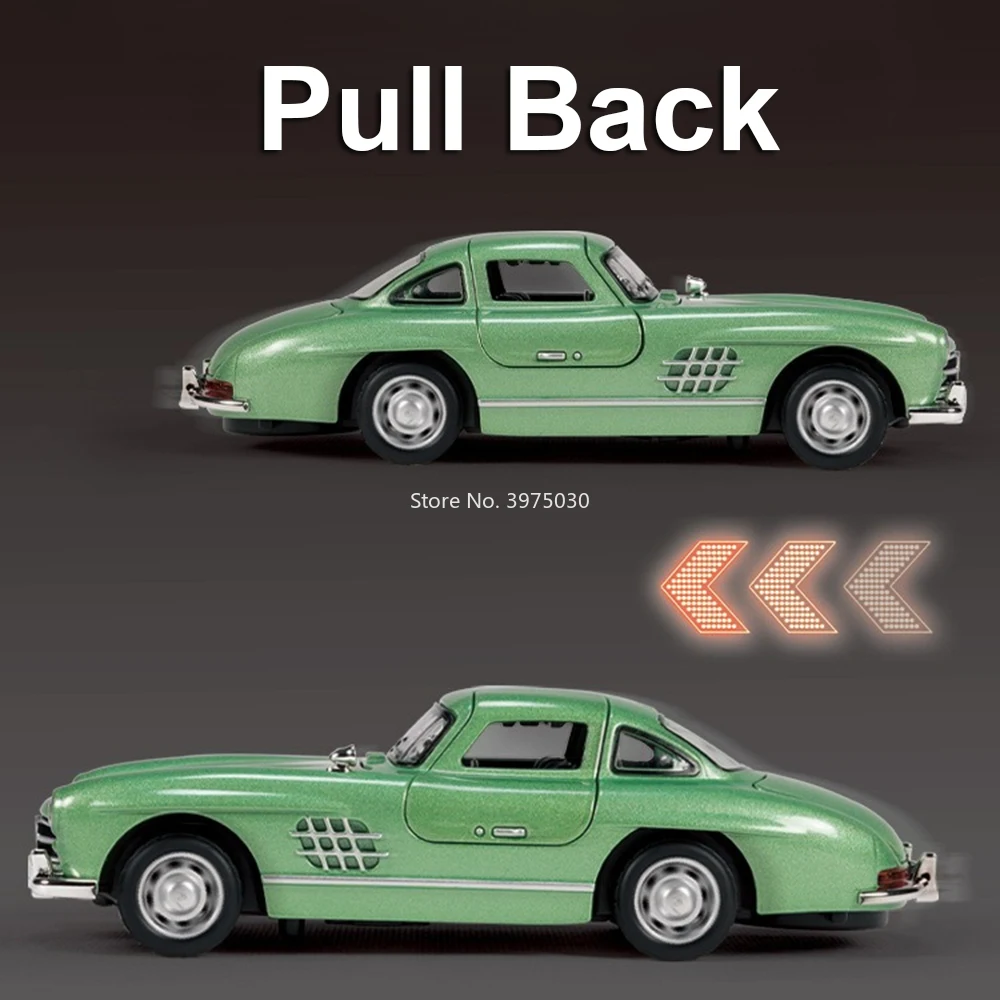 Green Mercedes-Benz 300SL Miniature Model 4 Green Mercedes-Benz 300SL Miniature Model - Image 4