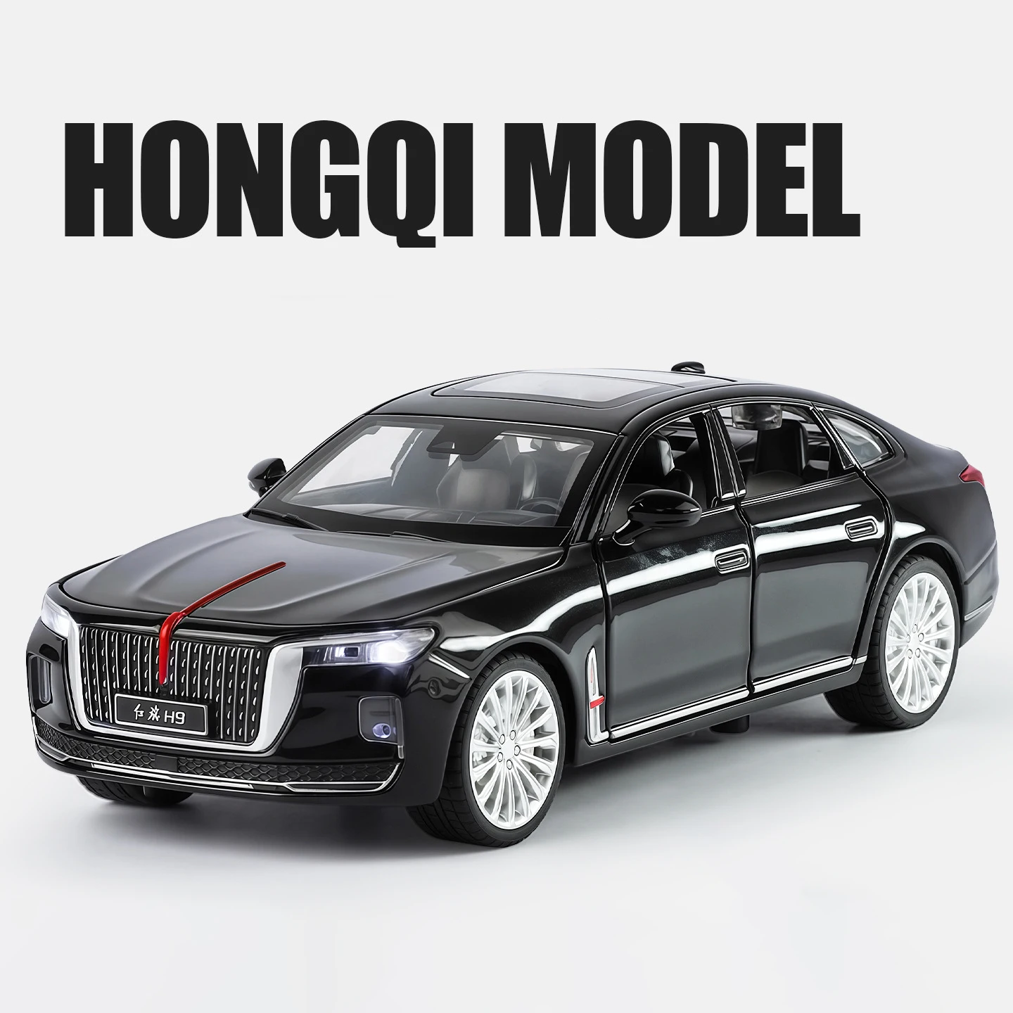 HongQi H9 1:32 Diecast Alloy Model Car 2 HongQi H9 1:32 Diecast Alloy Model Car - Image 2