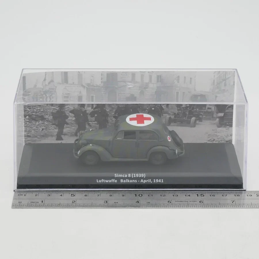 Simca 8 Military Ambulance Diecast Model 19cm 6 Simca 8 Military Ambulance Diecast Model 19cm - Image 6