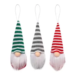 Festive Faceless Gnome Ornaments Set of 3 14 Sa57a270dc92846bfb9d1b2ab1c6eb3d4z