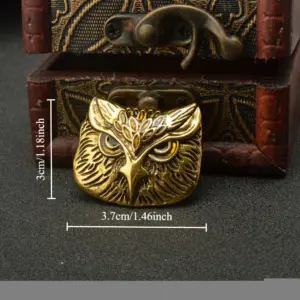 Vintage Bronze Owl and Eagle Brooch 4 Sa57a6bc1cbd84613878fb0321738deb9a 1