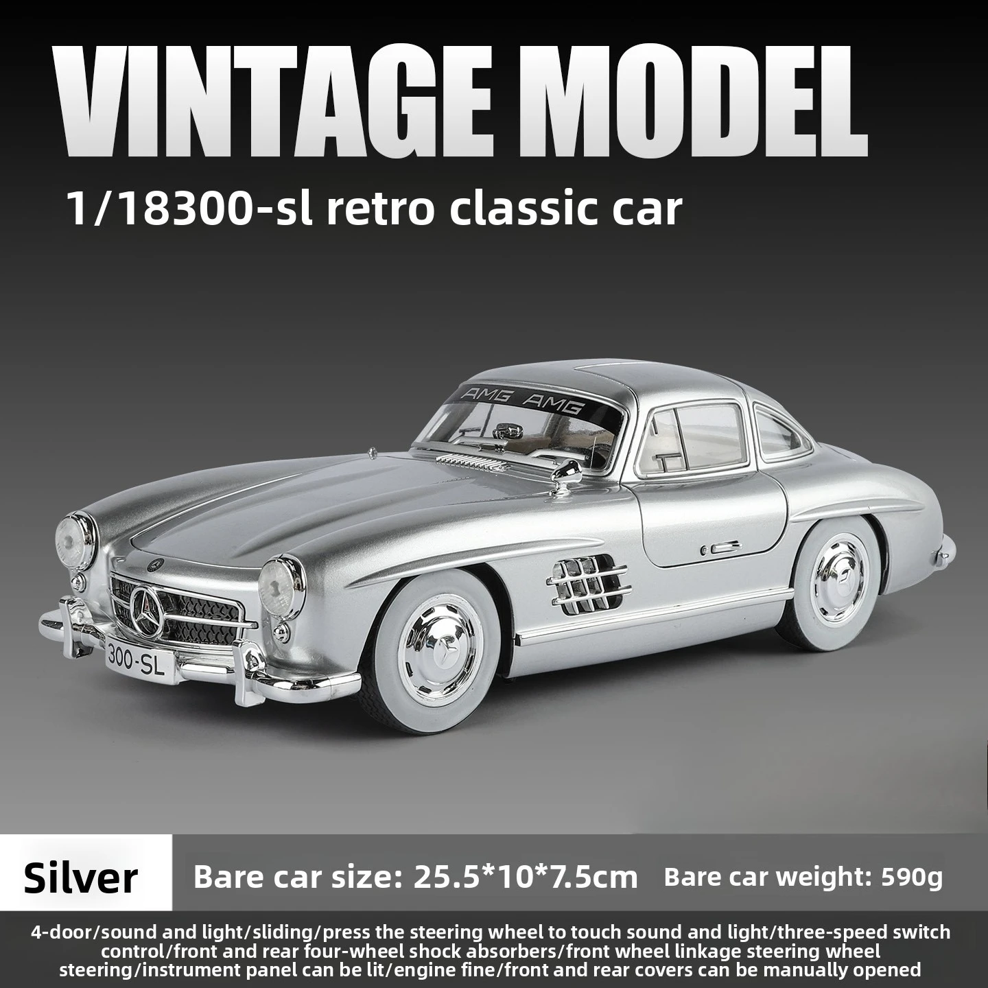 1:18 Mercedes-Benz 300SL Diecast Model 9 1:18 Mercedes-Benz 300SL Diecast Model - Image 9