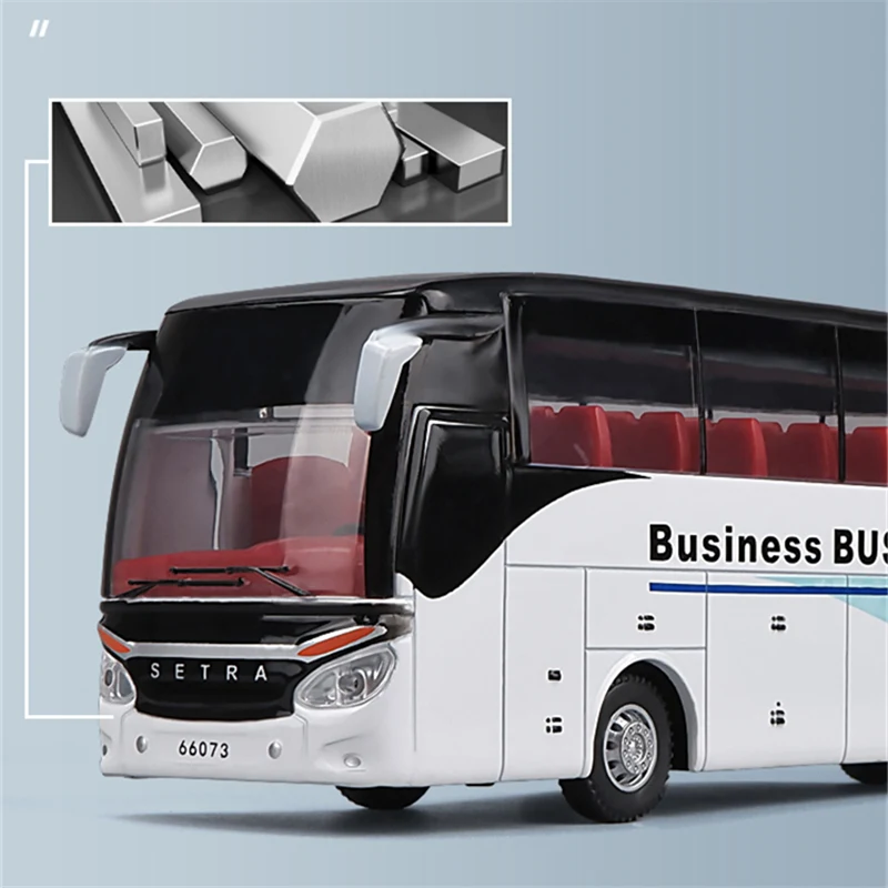 Red Diecast Airport Bus Model 1:32 Scale 2 Red Diecast Airport Bus Model 1:32 Scale - Image 2