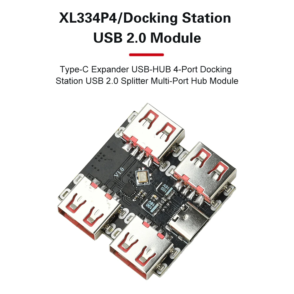 USB 2.0 4-Port Hub with Type C Port 4 USB 2.0 4-Port Hub with Type C Port - Image 4