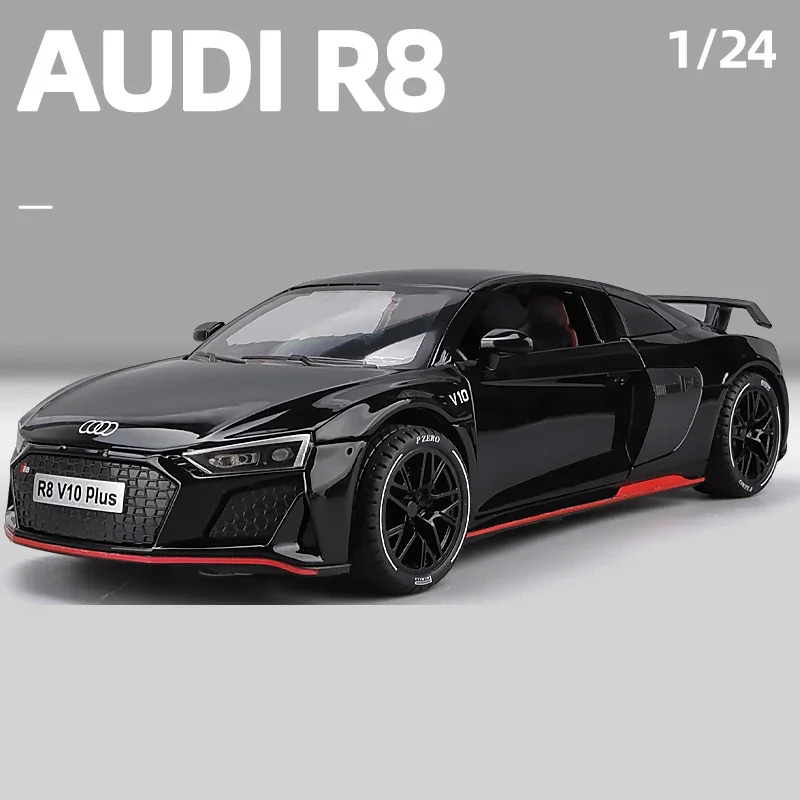 Vibrant Green 1:24 R8 V10 Plus Diecast Model 3 Vibrant Green 1:24 R8 V10 Plus Diecast Model - Image 3