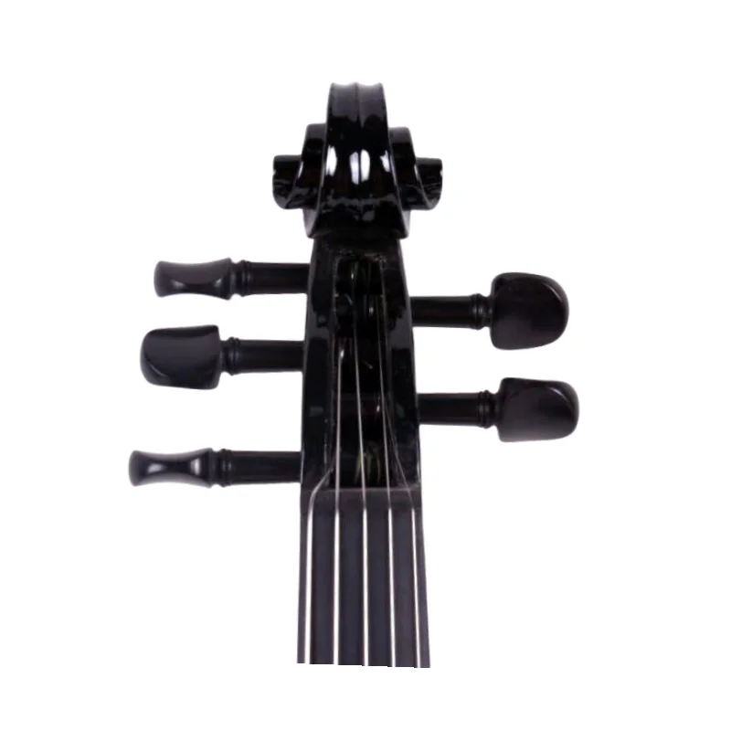 Elegant Black Electric Acoustic Viola 15-16 Inch 6 Elegant Black Electric Acoustic Viola 15-16 Inch - Image 6