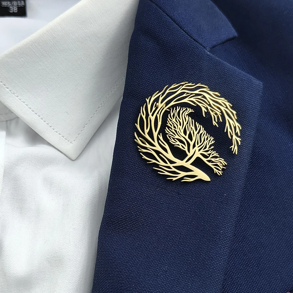 Elegant Tree Pattern Alloy Brooch for Women 6 Elegant Tree Pattern Alloy Brooch for Women - Image 6