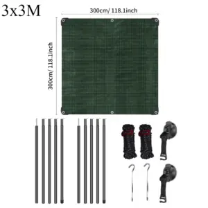 Durable Waterproof Car Side Awning 2x3m–4x5m 19 Sa61814b483c647618a45bb66a6b9a540T