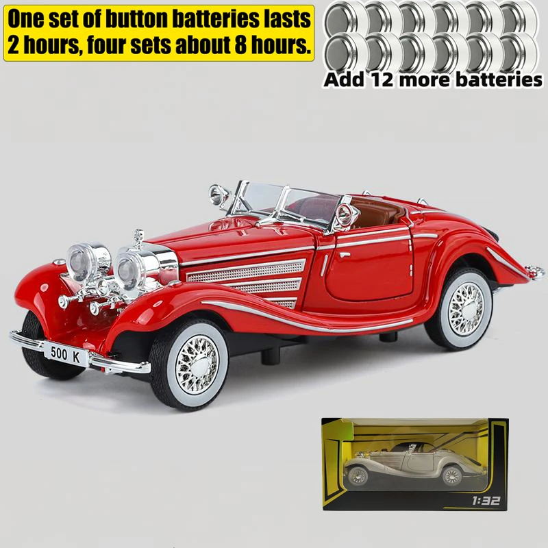 Pink Mercedes Benz 500K Diecast Model 8 Pink Mercedes Benz 500K Diecast Model - Image 8