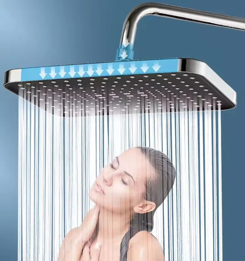12-Inch Rectangular Rainfall Shower Head in Chrome 5 12-Inch Rectangular Rainfall Shower Head in Chrome - Image 5